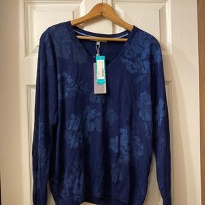 Stitch Fix Daniel Rainn Ari V neck blue sweater